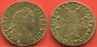 Französische Königliche Münzen 1774 LOUIS D'OR LOUIS XV 1715- A LA CROIX DE MALTE 1718 & ATELIER AIX RARETÉ R2 POIDS 9.80g / N° CATALOGUE : GAD336 -