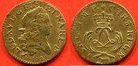 Französische Königliche Münzen 1774 LOUIS D'OR LOUIS XV 1715- MIRLITON POUR LE BEARN AUX PALMES COURTES ANNEE 1723 ATELIER PAU (SEULE ANNEE FRAPPEE POUR CE TYPE AUX PALMES CO -