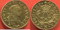 Französische Königliche Münzen 1774 LOUIS D'OR LOUIS XV 1715- MIRLITON GRANDES PALMES 1724 K ATELIER BORDEAUX POIDS 6.55g ETAT PRESQUE SUPERBE JOLIE MONNAIE AVEC PATINE MORDO -