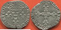  1578 Französische Königliche Münzen HENRI III 1574-1589 DOUBLE PARISIS 2eTYPE ANNÉE 1578 X ATELIER AMIENS POIDS 4.35g REF GAD 477 SEMBLE INÉDIT ...