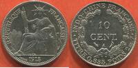Ausländische Münzen 10 CENT INDOCHINE FRANÇAISE EN ARGENT 1913 A POIDS 2.70g ETAT SUPERBE / N° CATALOGUE : LECOMPTE152 -