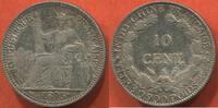 Ausländische Münzen 10 CENT INDOCHINE FRANÇAISE EN ARGENT 1896 A FAISCEAU POIDS 2.71g ETAT TTB A SUPERBE / N° CATALOGUE : LECOMPTE138 -