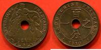 Ausländische Münzen 1 CENT INDOCHINE EN BRONZE 1910 A POIDS 5g ETAT FLEUR DE COIN / N° CATALOGUE : LECOMPTE068 -