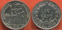 Ausländische Münzen 10 CENT INDOCHINE FRANÇAISE EN ARGENT 1919 A POIDS 2.70g ETAT SPLENDIDE AVEC TRACE DE NETTOYAGE / N° CATALOGUE : LECOMPTE156 -