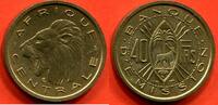 Ausländische Münzen 40 FRANCS ESSAI AFRIQUE CENTRALE DE R. COCHET 1958 POIDS 8.05g 33 EXEMPLAIRES / N° CATALOGUE : LECOMPTE20 -