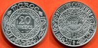 Ausländische Münzen 20 FRANCS MAROC MOHAMMED V 1346-1380 H (1927-1961) 1352 H ESSAI EN ALUMINIUM POIDS 5.04g TRES RARE / N° CATALOGUE : LECOMPTE269 -
