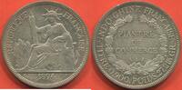 Ausländische Münzen 1 PIASTRE INDOCHINE DE COMMERCE EN ARGENT ANNÉE 1894 A POIDS 270.4g ETAT TTB MONNAIE AVEC ANCIENNE TRACE DE NETTOYAGE / N° CATALOGUE : -