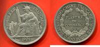 Ausländische Münzen 1 PIASTRE INDOCHINE EN ARGENT 1901 POIDS 27.01g / N° CATALOGUE : LECOMPTE284 -