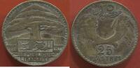 Ausländische Münzen 25 PIASTRE LIBAN 1933 EN ARGENT POIDS 4.93g TITRE 680/1000 GRAVEUR BAZOR ETAT TB/TTB / N° CATALOGUE : LECOMPTE36 -