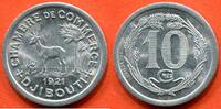 Ausländische Münzen 10 CENTIMES DJIBOUTI MONNAIE DE NECESSITE CHAMBRE DE COMMERCE EN ALUMINIUM 1921 POIDS 1.6g INFIME TACHE AU-DESSUS DE LA TETE - DE LA PLUS -