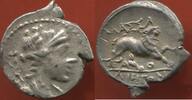 Antike Münzen DRACHME MASSALIA EN ARGENT A/ TÊTE D’ARTÉMISE A DROITE R/ LION POIDS 2.90g LOT I4 ETAT TB A SUPERBE MONNAIE AVEC UN TRÈS JOLIE REVERS -