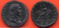 Antike Münzen DUPONDIUS TRAJAN 98-117 A/ IMP CAES NERVA TRAIAN AVG GERM P M SON BUSTE RADIE A DROITE R/ TR POT COS II PP SC - LA FORTUNE OU L'ABONDAN -