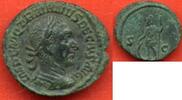 Antike Münzen SEMIS TRAJAN DECE 249-251 BRONZE A/ IMP C M Q TRAIANVS DECIVS AVG SON BUSTE LAURE ET CUIRASSE A DROITE R/ S-C MARS DEBOUT A GAUCH -