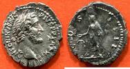 Antike Münzen DENIER ANTONIN LE PIEUX 138-161 EN ARGENT R/ COS IIII VESTA DEBOUT A GAUCHE , TENANT UNE PATERE ET LE PALLADIUM, A SES PIEDS UN AUTEL -