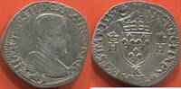 Französische Königliche Münzen TESTON HENRI II 1547-1559 1/2 A LA TÊTE NUE, 1e TYPE, BUSTE B, ANNÉE 1559 ATELIER K BORDEAUX A/ HENRICVS II DG FRANC0R REX, BUSTE A D -
