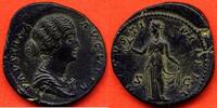 Antike Münzen SESTERCE FAUSTINE II 175 FEMME DE MARC AURELE A/ FAVSTINA AVGVSTA SON BUSTE A DROITE R/ AVGVSTI PII FIL SC L'ESPERANCE DEBOUT A GAUCHE -