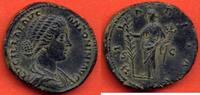 Antike Münzen SESTERCE LUCILLE 182 FEMME DE LUCIUS VERUS A/ LVCILLAE AVG ANTONINI AVG F SON BUSTE A DROITE R/ HILARITAS L'ALLEGRESSE DEBOUT A GAUC -