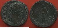 Antike Münzen SESTERCE 1ANTONIN LE PIEUX 138-161 EN BRONZE A/ ANTONINVS AVG PIVS PP TRP. R/ HONORI COS IIII SC / N° CATALOGUE : COHEN414 -