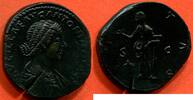Antike Münzen SESTERCE LUCILLE 182 FEMME DE LVCIVS VERVS A/ LVCILLAE AVG ANTONINI AVG F SON BUSTE A DROITE R/PIETAS LA PIETE VOILEE DEBOUT A GAUCHE, -