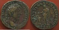 Antike Münzen SESTERCE MARC AURÈLE 161-180 EN BRONZE A/ IMP CAES M AUREL ANTONINVS AVG PM, SA TÊTE LAURÉE A DROITE. R/ SALVTI AVGVSTOR TR PX XVII CO -