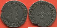 Französische Königliche Münzen DEMI-FRANC EN ARGENT HENRI IV 1589-1610 A/ HENRICVS IIII D G FRANC ET NAVA REX 16M01 BUSTE A DROITE DU ROI, LAURE ET CUIRASSE. DIFFÉRENT D'ATELIER -