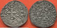Französische Königliche Münzen PHILIPPE IV DIT LE BEL 1285-1314 DOUBLE PARISIS 1e ÉMISSION EN BILLON POIDS 1.27g ETAT TB / N° CATALOGUE : DUP227 -