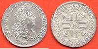 Französische Königliche Münzen DEMI-ECU LOUIS XIV 1643-1715 AUX 8 L 1er TYPE REFORMATION METAL ARGENT ANNEE 1691 H ATELIER LA ROCHELLE * / N° CATALOGUE : G184 -