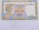 500 Francs la Paix 500 Francs 870 La Paix 25.7.1940, B.870/612, SUP vz 102,60 EUR  Excl. 7,00 EUR Verzending