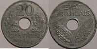 20 Centimes 20 centimes 1944 Monnaie française, Etat Français Zinc  40,00 EUR  Excl. 7,00 EUR Verzending