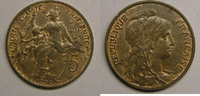 5 Centimes 5 centimes 1920 Monnaie française, Dupuis  36,00 EUR  Excl. 7,00 EUR Verzending