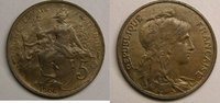 5 Centimes 5 centimes 1906 Monnaie française, Dupuis  30,00 EUR  Excl. 7,00 EUR Verzending