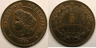 5 Centimes 5 centimes 1885 A Monnaie française, Cérès Paris  39,00 EUR  Excl. 7,00 EUR Verzending
