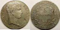 5 Francs 5 Francs Monnaie française, Napoléon Ier empereur l'AN 13 A Par... 735,00 EUR  Excl. 15,00 EUR Verzending