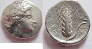 Griechenland Didrachme (Nomos) Didrachme von Metapont in Lukanien Rs. Kornähre -