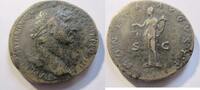 Rom Sesterz Sesterz von Hadrianus Rs. Moneta n. links stehend -