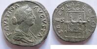 Rom Sesterz Sesterz von Faustina II. (Junior) Rs. zwei Kinder auf Pulvinar -