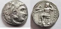 Griechenland Drachme Drachme von Philippos III. (Arrhidaios) aus Makedonien Rs. Zeus n. l. -