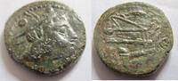 Römische Republik Ae-Sextans Ae-20 (Sextans) der Römischen Republik Rs. Schiffsprora n. rechts -