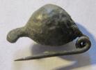 Bronzezeit Fibel aus Bronze Phrygische Miniatur-Gewandfibel 800-700 v. Chr. -