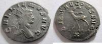 Rom Antoninian AE-Antoninian von Gallienus aus Rom Rs. Hirsch n. links stehend -