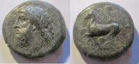 Griechenland Ae-26 Ae-26 unter Timoleon aus Syrakus Rs. Pferd n. links springend -
