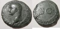 Rom As As von Germanicus Rs. Umschrift um großes SC -