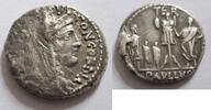 Römische Republik Denar Römische Republik AR-Denar aus Rom, L.Aem.Lep. Paullus, 62 v.Chr. Vs. Concordia. -