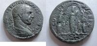 Rom Ae-30 (Großbronze) Ae-30 (Großbronze) von Philippus I. (Arabs) aus Heliopolis Rs. Tyche zw. Säulen -