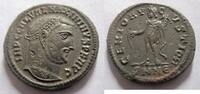 Rom Ae-Follis Ae-Follis von Maximinus II. (Daia), geprägt in Nicomedia Rs. Genius -