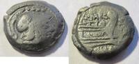 Römische Republik Ae-20 (Triens) Ae-20 (Triens) der Römischen Republik Rs. Schiffsprora n. rechts -