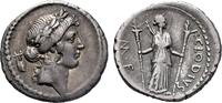 Roman Republican - Rome AR Denarius AD 42 - P. Clodius M.f. Turrinus - gVF 200,00 EUR  Excl. 8,00 EUR Verzending