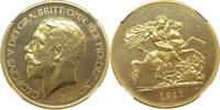 Great Britain 5 Sovereign 1911 George V PF 62 12139,60 EUR  Excl. 34,44 EUR Verzending