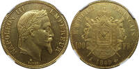 France 100 Francs 1869 Napoleon III MS 62 5854,56 EUR  Excl. 34,44 EUR Verzending