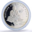 Afghanistan 500 afghanis United Nations UN Doves Birds proof silver coin 1995